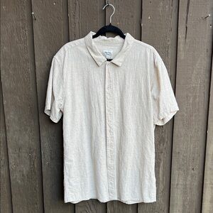 Rhythm Light Beige Casual Button Down Shirt